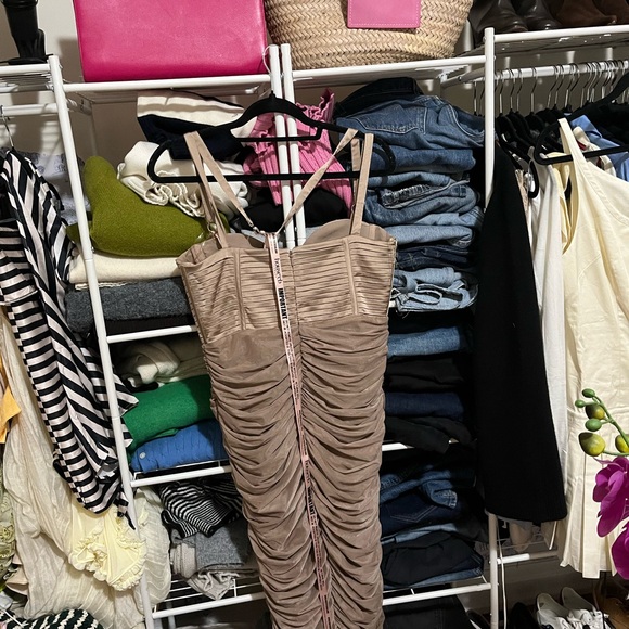 House of CB Strapless Tan Josephine Dress - Picture 8 of 8